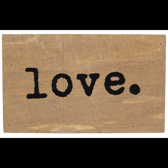 Other Wood Love Decor Sign Poshmark